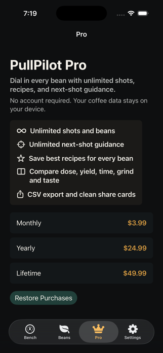 PullPilot: Espresso Dial-In Screenshot 6 of 6