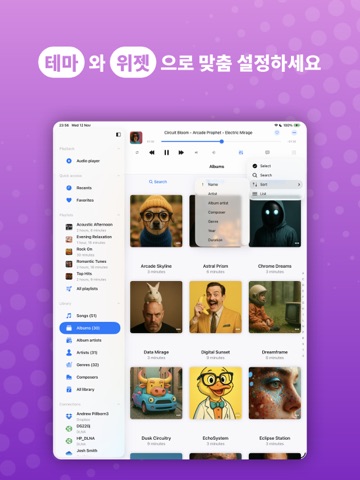 Evermusic: 오프라인 음악 재생기 및 이퀄라이저 iPad screenshot 10