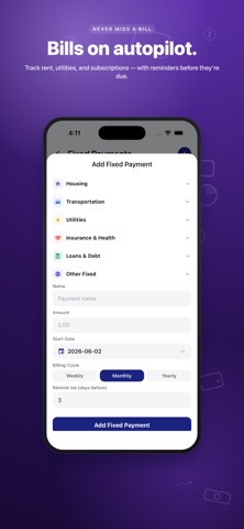 Spendsya: 记账本与预算日记 screenshot