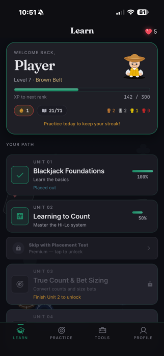 Count Dojo - BJ Card Counting Screenshot 1 of 10