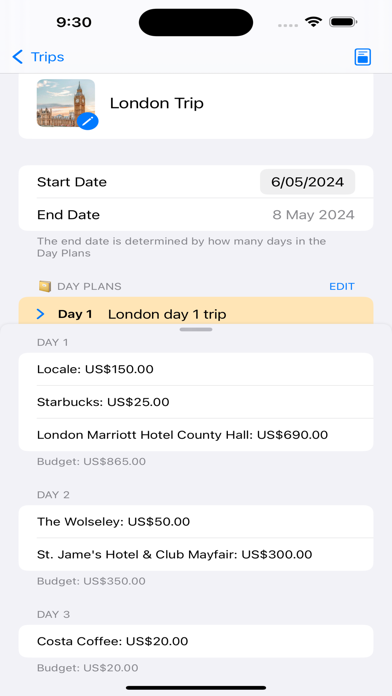 TripMark:Trip & Travel Planner Screenshot