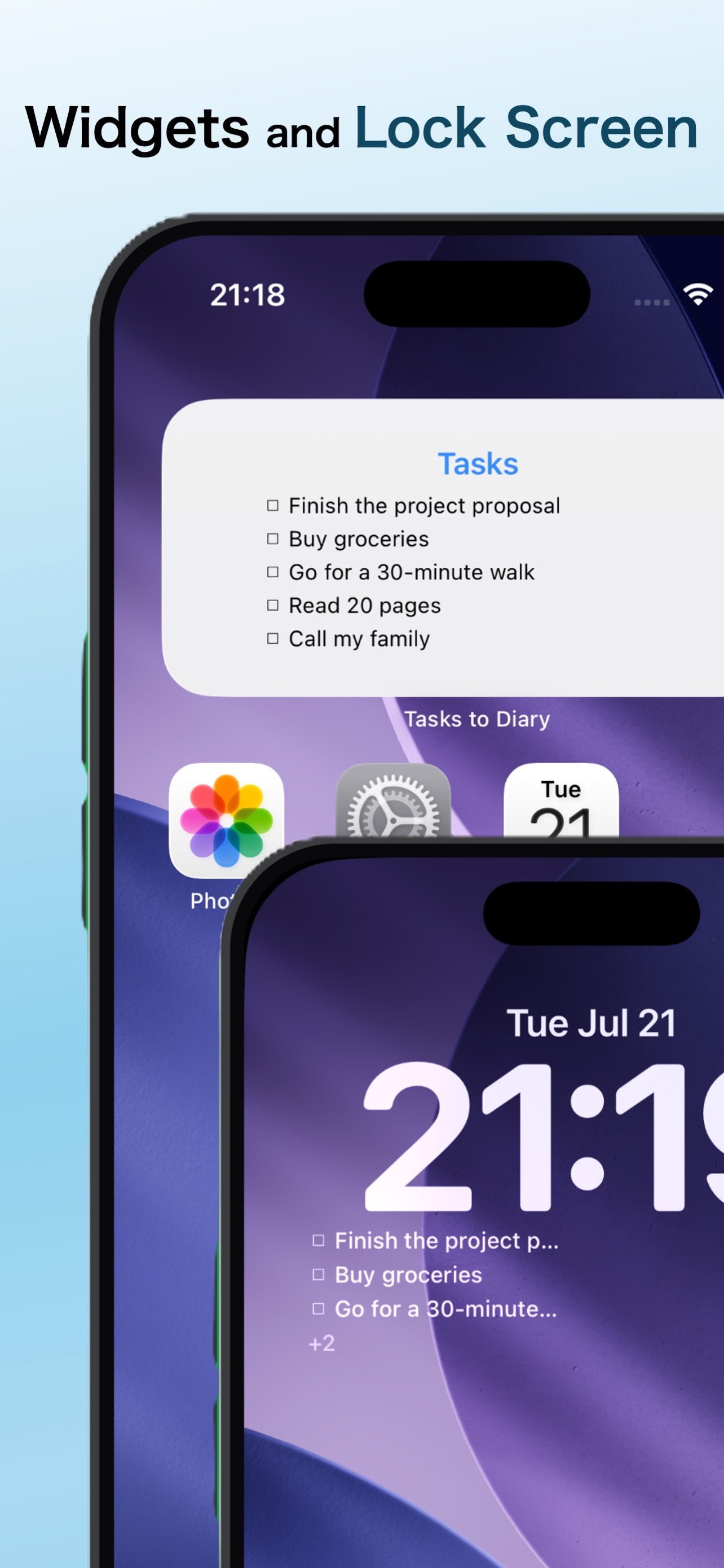 Tasks to Diary screenshot 3