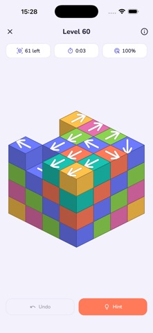 Cubeway: 3D Block Puzzle iPhone screenshot