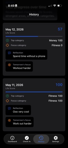 LifeScore Daily Screenshot 9 of 9