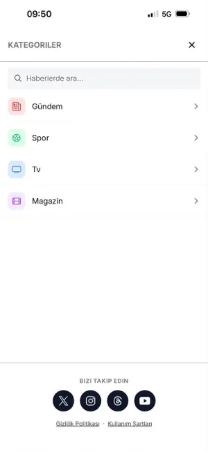 Gündemix iPhone screenshot 5