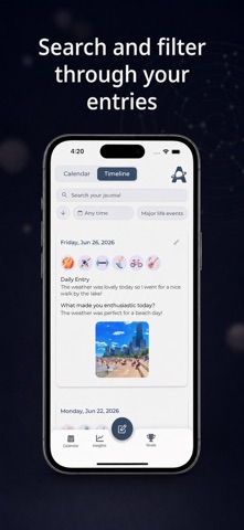Astronote - Daily Journal iPhone screenshot