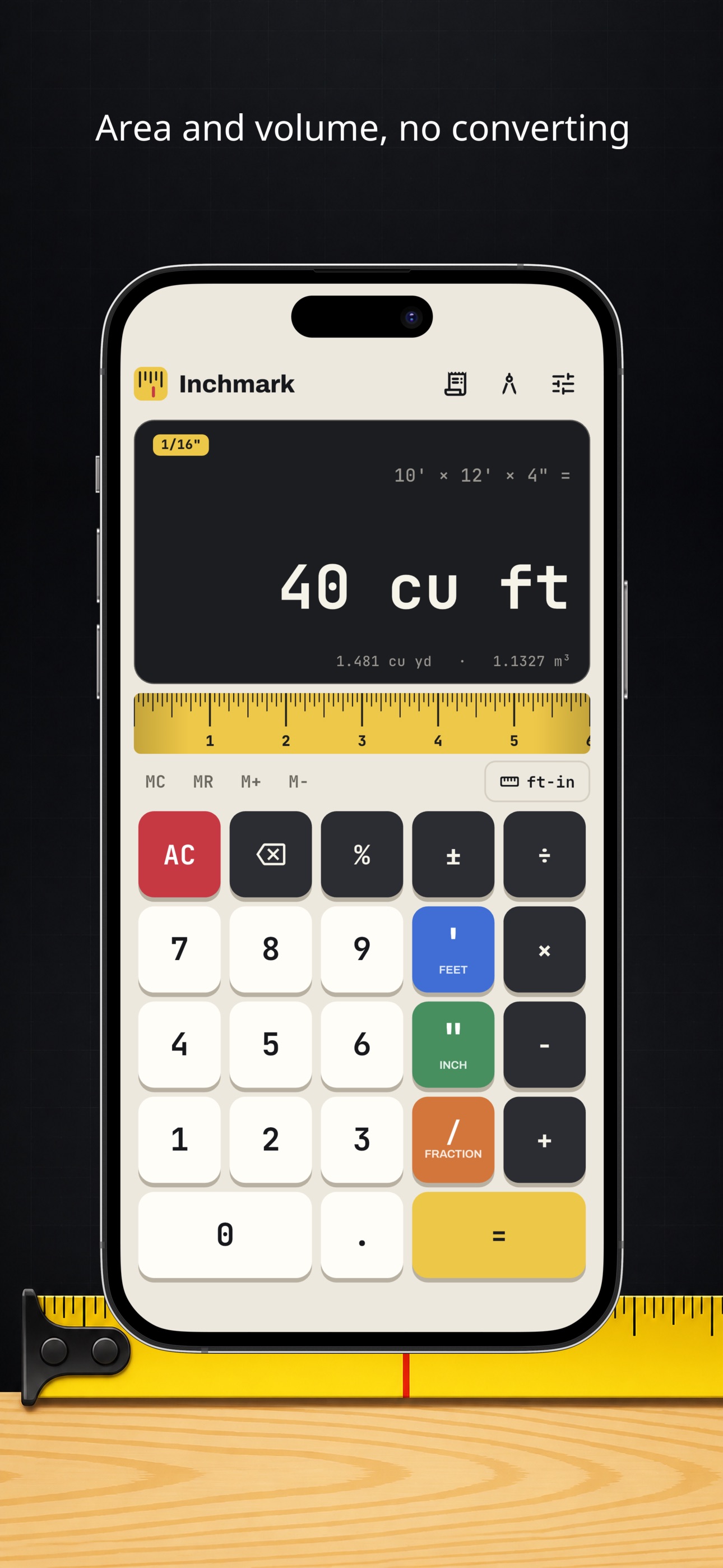 Screenshot 3 of Feet & Inch Calc - Inchmark