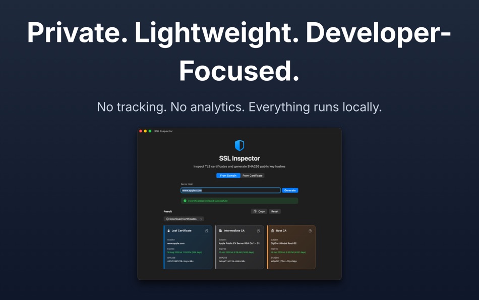 #6. SSL Inspector (macOS) 由: Kannan R S