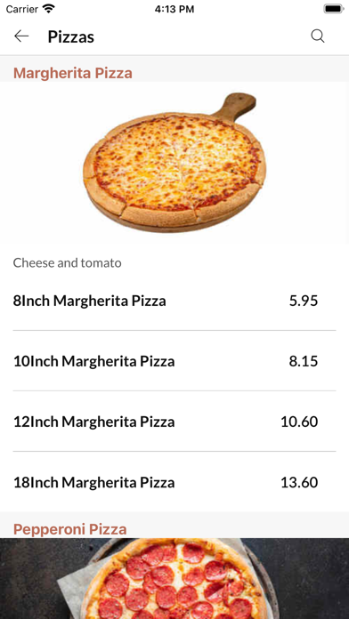 Various Pizza Screenshot