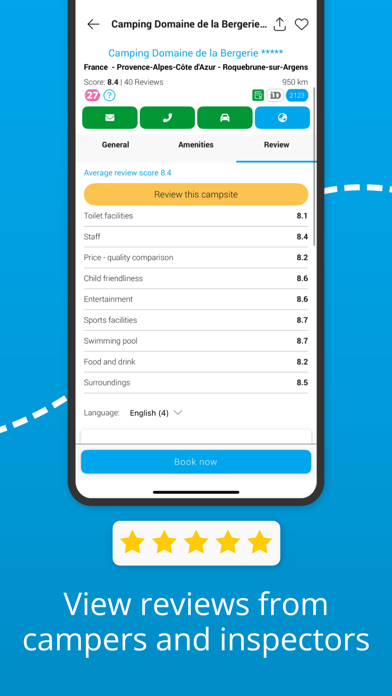 CampingCard ACSI Screenshot