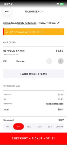 Burger Republic Canada iPhone screenshot