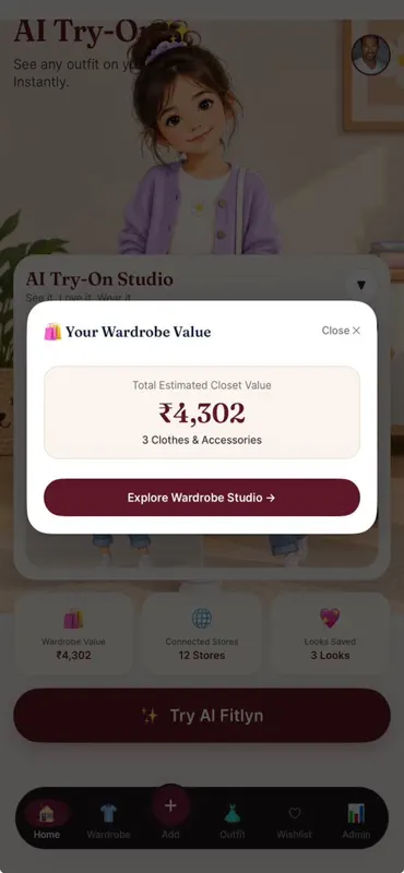 Fitlyn: AI Wardrobe & Try-On screenshot 5 of 5