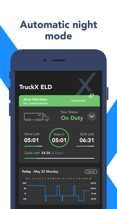 TruckX - Electronic Logbook Screenshot