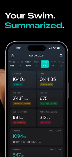 SwimNow: Swim Progress Tracker screenshot 2