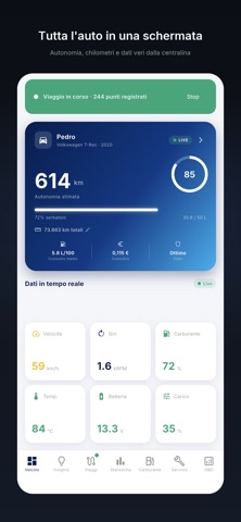 DrivePulse: Diario di Bordo iPhone screenshot 2