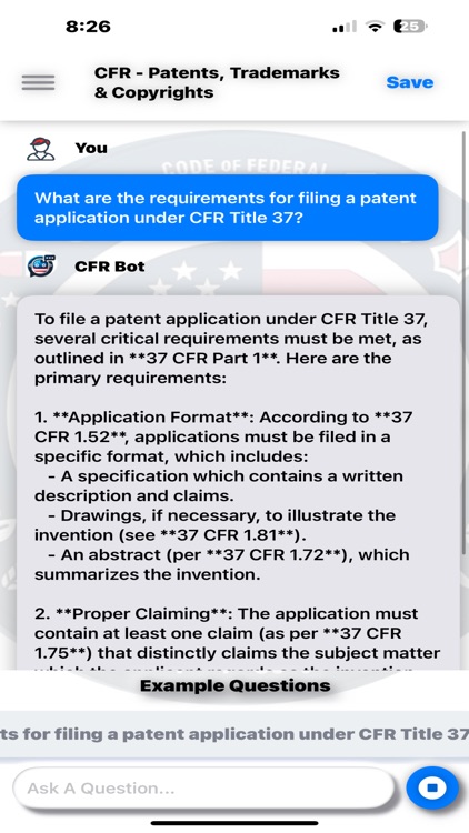 CFR AI - Title 37