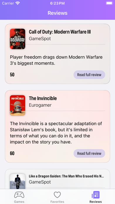 App screenshot