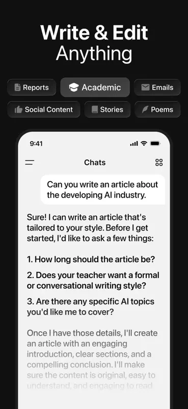 Chatbot App: AI Assistant screenshot 6 of 10