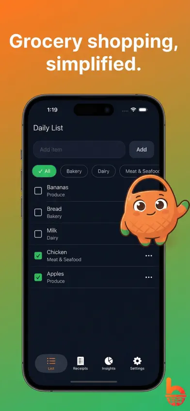 Baskit - Smart Shopping List screenshot 1