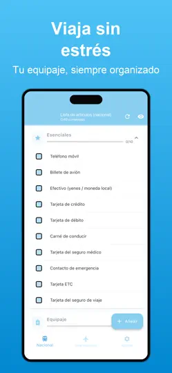 Captura de pantalla de Lista De Viaje - Equipaje en iPhone 1