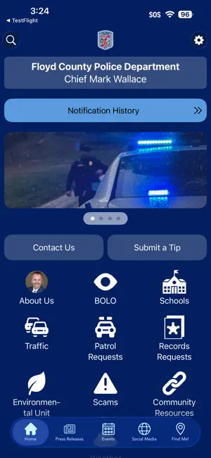 Floyd County GA Police Dept screenshot 1