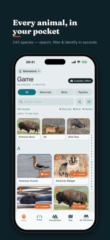 Yellowstone Safari Guide & Map Screenshot 2 of 9