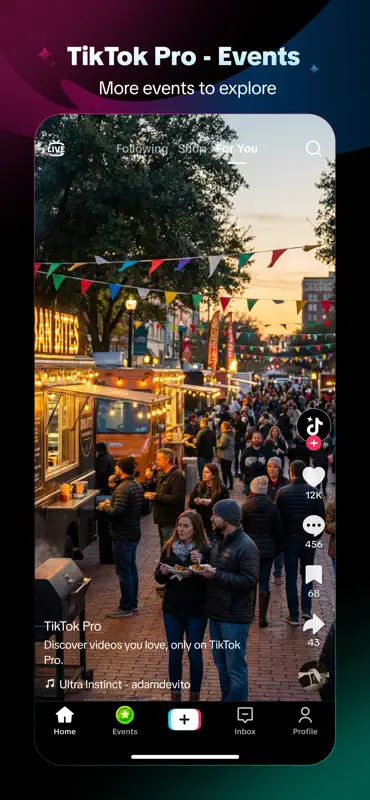 TikTok Pro - Events screenshot 5 of 5