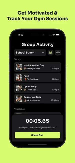 CICO: Group Fitness Tracker screenshot 1
