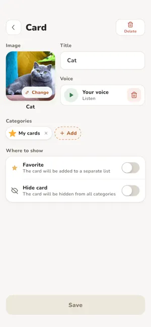 RomaTalk: AAC Talking Cards screenshot 3