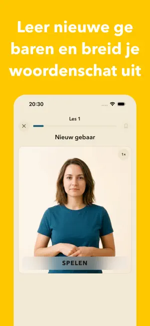 Gebarentaal leren NGT Taal les iPhone screenshot 4