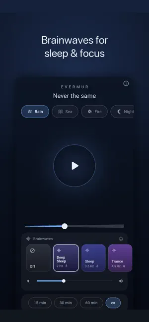 Evermur: Sleep & Rain Sounds screenshot 3