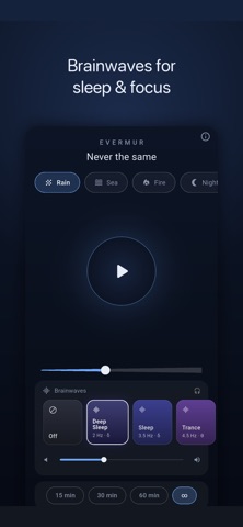 Evermur: Sleep & Rain Sounds Screenshot 3 of 5