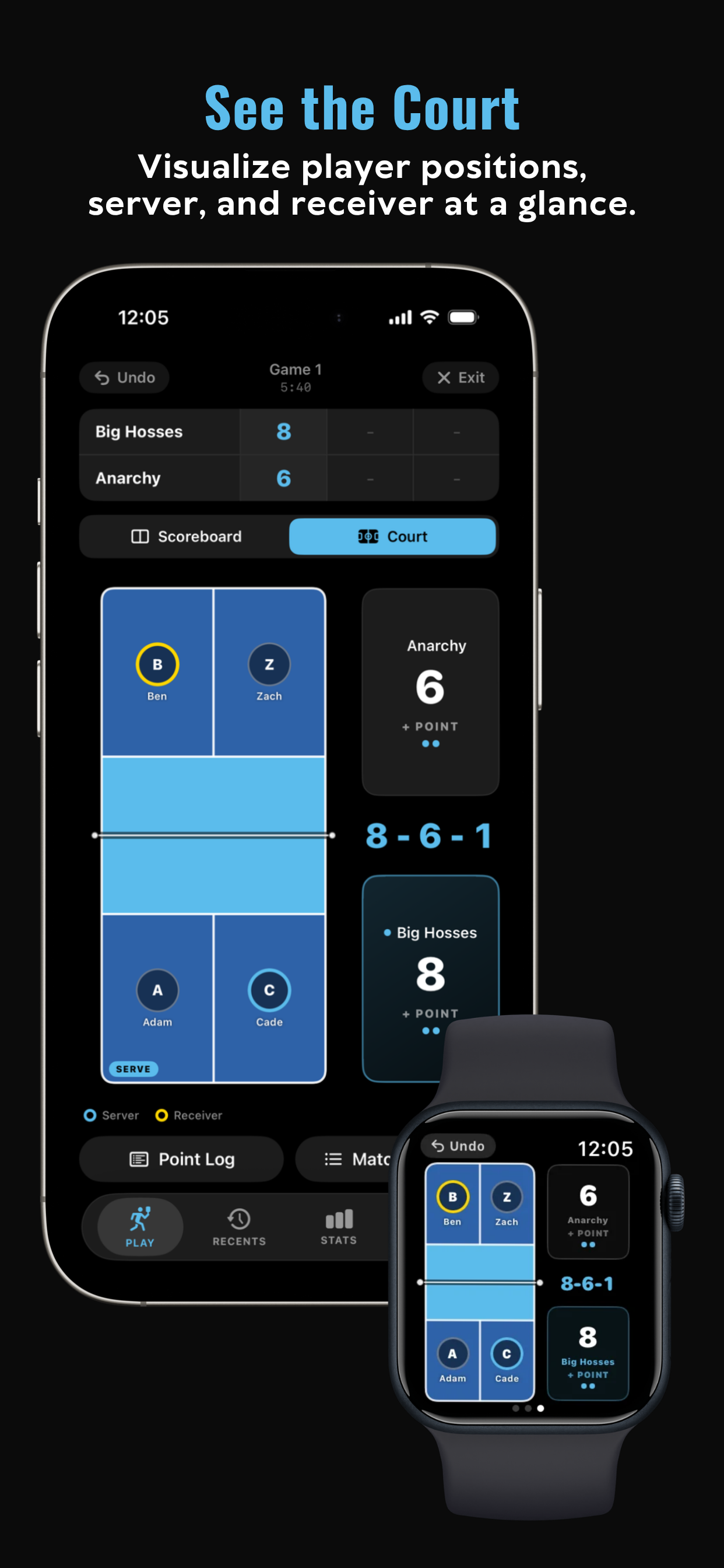 Dinkr: Pickleball Scorekeeper screenshot 3