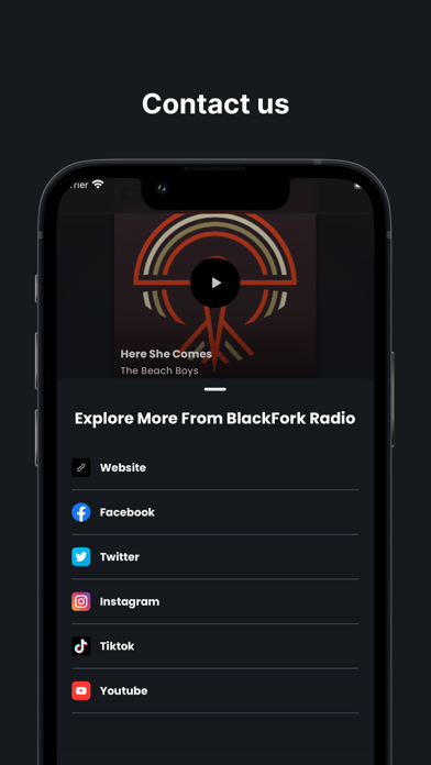 BlackFork Radio Screenshot