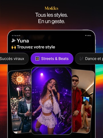 Clips musicaux par IA : Yuna iPad screenshot 8