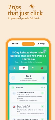 Odyssey: AI Trip Planner Screenshot 3 of 4