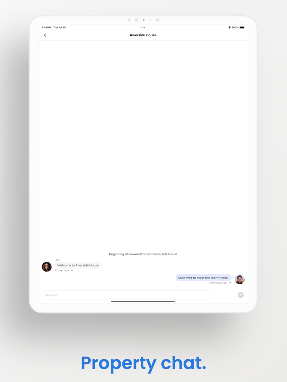Cohabi Room Rental Manager iPad screenshot 1 - Productivity app