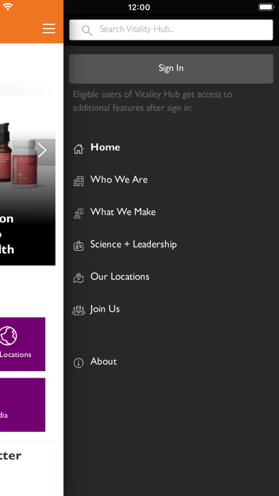 Screenshot 2 of Vitality Hub App