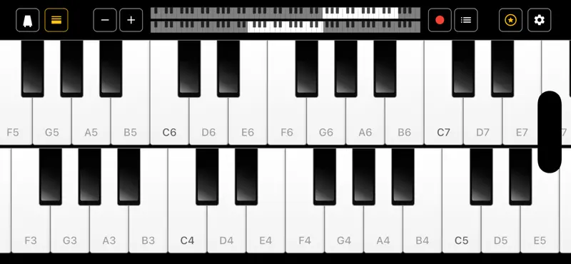 ピアノ -シンプルなピアノ- 録音機能つき 鍵盤アプリ screenshot 2 of 2