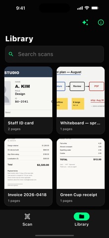 Scanner · Baro iPhone screenshot
