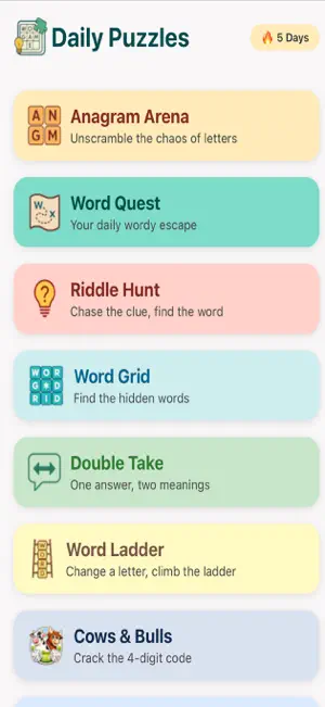 Daily Puzzles Play screenshot 1