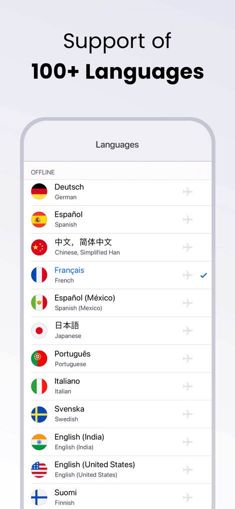 Voice Translator: AI Translate - Suporte Multilíngue Abrangente