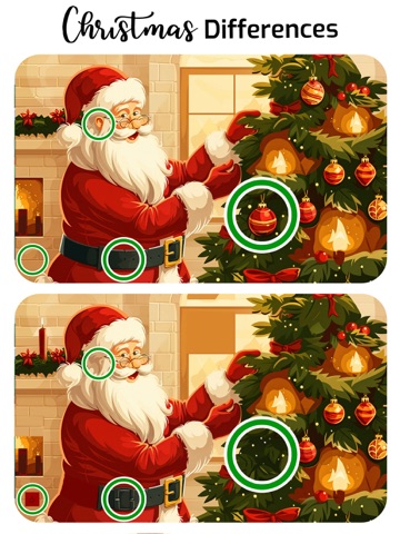 Christmas Differences. iPad screenshot