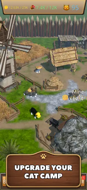 Idle Cat Camp: Expeditions screenshot 1