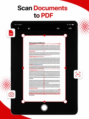Scan to PDF & Document Scanner iPad screenshot