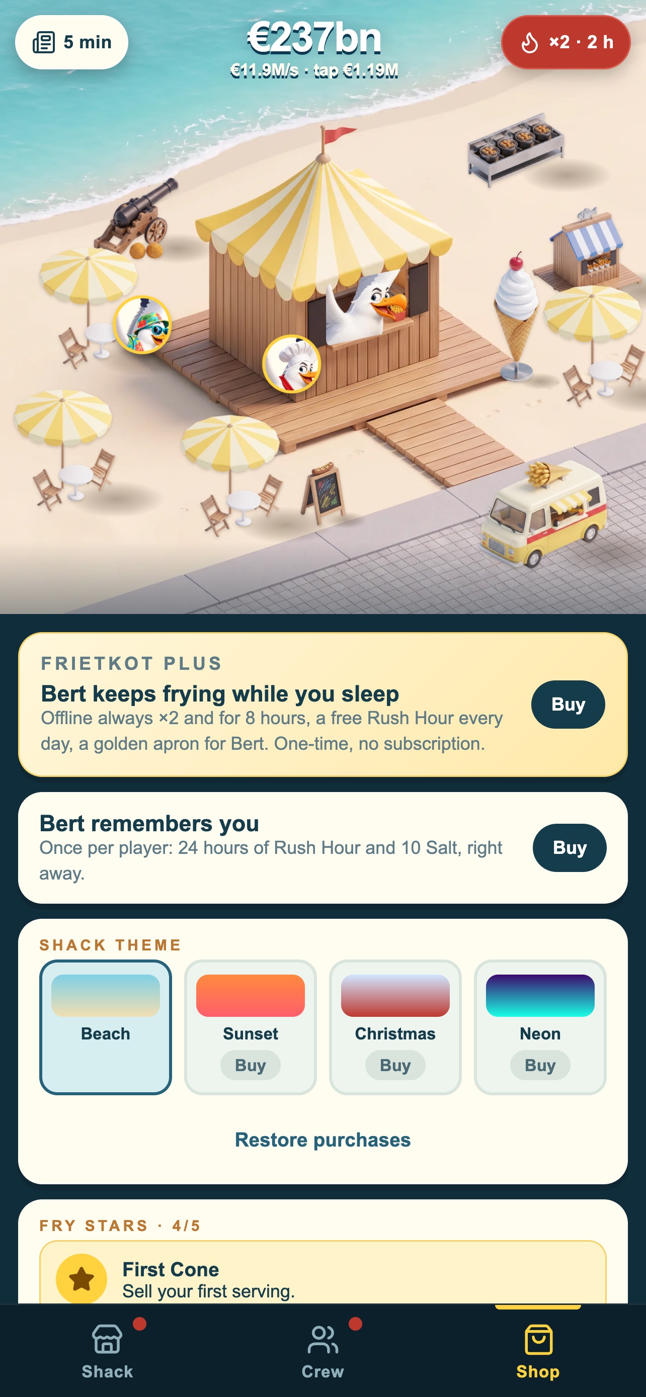Screenshot 5 of Frietkot! – Beach Fries Tycoon