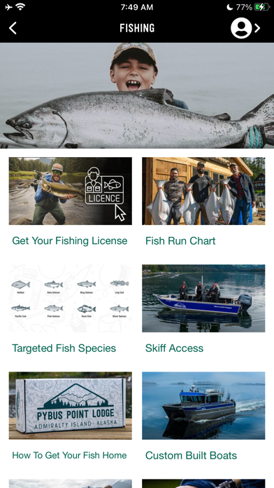 Pybus Point Lodge iPhone screenshot 5 - Travel app
