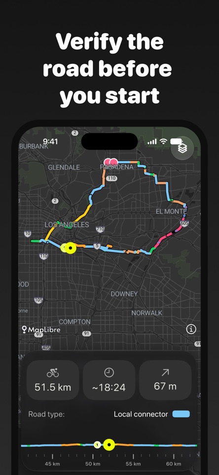 Waay - cycling route planner screenshot 3