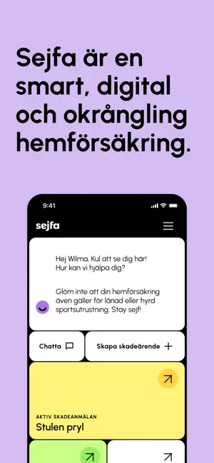 Sejfa iPhone screenshot 1