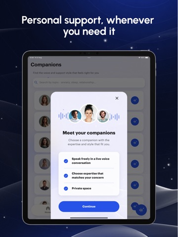 Aura: AI Wellness Companion iPad screenshot